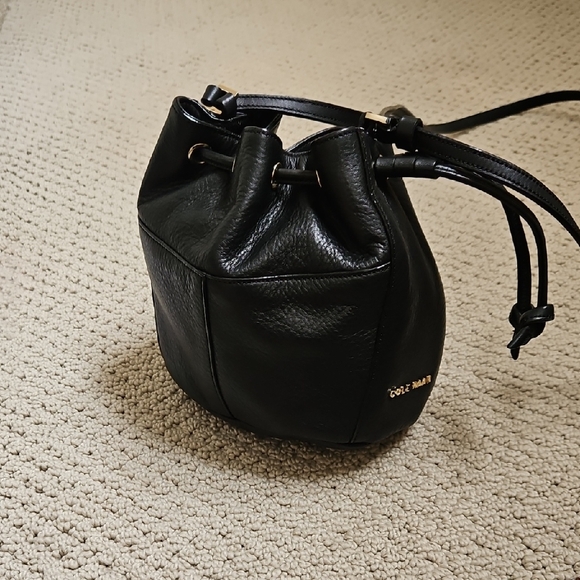 Cole Haan Black Leather Crossbody Bag - Picture 1 of 8